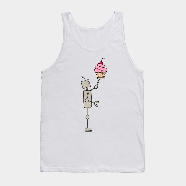 Cutebots Cupcake Tank Top by CuteBotss